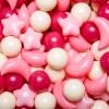 GOGOSO Ball Pit Balls Stars Moon Shapes Plastic Pitballs for Toddler Play Tent Baby Photo Props Kids Pool Water Toys Kiddie Pool Party Decor, Stars+Moons Balls,100PCS view 1