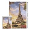 1000 PCS Jigsaw Puzzle for Adults Personalized Picture Puzzle Eiffel Tower Paris Customized Wooden Puzzle for Family, Birthday, Wedding, Game Nights Gifts view 2
