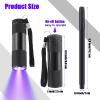 Tegeme 10 Pcs Blacklight Pen Set 5 Invisible Ink Pen 5 Blacklight Flashlights, UV Pen Invisible Ink Marker Black Light Markers for Spy Secret Holiday Gift Party Favors(Classic) view 3