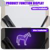 Tegeme 10 Pcs Blacklight Pen Set 5 Invisible Ink Pen 5 Blacklight Flashlights, UV Pen Invisible Ink Marker Black Light Markers for Spy Secret Holiday Gift Party Favors(Classic) view 4
