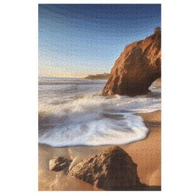 1000 PCS Jigsaw Puzzle for Adults Personalized Picture Puzzle Beach Malibu Customized Wooden Puzzle for Family, Birthday, Wedding, Game Nights Gifts