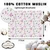 GeRRiT Soft Muslin Car Seat Canopy Muslin Gauze Car Seat Cover Baby Car Seat Covers to Protect from Bugs & Dust,Muslin Cotton Car Seat Canopy for Baby Shower Gifts for Newborn Infant Girls.#7881 (B) view 4