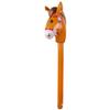 EVERMARKET Inflatable Stick Horse,Inflatable Horse Head on Stick Horse Costume Pony/Halloween/Western Cowboy/Horse Baby Shower Birthday Party Decorations Supplies Favors, 37 Inch (Brown), Large view 1