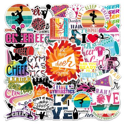100PCS Cheerleading Stickers,Vinyl Waterproof Decals,Perfect Cheer Gifts for Cheerleader Girls and Gymnastics Girls,Teenagers,Positive Stickers for Water Bottles Laptop Luggage Megaphone Computer