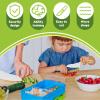 STUIPIUL 25Pcs Kids Cooking Cutter Set Safe Wood Toddler Cutter Set with Dough Cutters Paring Cutter Framing Pens Pie Molds Fruit Cutters Potato Cutter Chopping Board and Gloves for Kids Boys Girls view 2