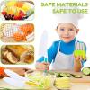 STUIPIUL 25Pcs Kids Cooking Cutter Set Safe Wood Toddler Cutter Set with Dough Cutters Paring Cutter Framing Pens Pie Molds Fruit Cutters Potato Cutter Chopping Board and Gloves for Kids Boys Girls view 3