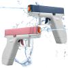 2 Pack Water Gun Squirt Guns for Kids - Mini Water Blaster Soaker 100cc Capacity Water Pistol Toys, Ideal Summer Gifts for Swimming Pool Beach Outdoor Water Toys for Boys Girls (Blue Pink) view 1
