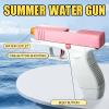 2 Pack Water Gun Squirt Guns for Kids - Mini Water Blaster Soaker 100cc Capacity Water Pistol Toys, Ideal Summer Gifts for Swimming Pool Beach Outdoor Water Toys for Boys Girls (Blue Pink) view 2