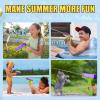 2 Pack Water Gun Squirt Guns for Kids - Mini Water Blaster Soaker 100cc Capacity Water Pistol Toys, Ideal Summer Gifts for Swimming Pool Beach Outdoor Water Toys for Boys Girls (Purple Green) view 4