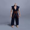 1/12 Scale Male Clothes,Male Coat Pant Combat Suit Judo Attire Clothing for 6inch Soldier Action Figure Body (Dark Blue) view 1