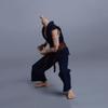 1/12 Scale Male Clothes,Male Coat Pant Combat Suit Judo Attire Clothing for 6inch Soldier Action Figure Body (Dark Blue) view 4