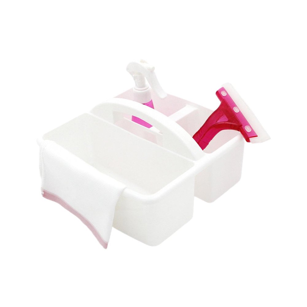 Kokiya Montessori Toy Kids Cleaning Set Little Housekeeping Helper with Cloth Fine Motor Skills Toy Preschool Cleaning Toy for Home, Pink