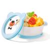 Mrs. Chou Ceramic Suction Bowl for Babies and Toddlers, Non-Slip Silicone Suction Cup, BPA-Free Lids, Independent feeding, First Stage Self Feeding Essential, Led Weaning Snack Feeder BLUE view 1