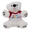 Happy Birthday T-Shirt with Red Sleeves for 14-18 Inch Stuffed Animals  Plush Crew Neck Tee for Teddy Bears, Plush Toys, and Plushies, Fun Dress-Up Outfit and Gift for Kids view 2