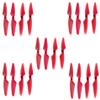10 Pcs CW + 10pcs CCW Propeller Blades Propellers/Fit for HUBSAN H501S X4 / H501C MJX B3 RC Quadcopter Spare Part (Color : Red) view 3