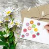 1000pcs/2 Roll Flower Stickers for Kids, 1.5in 8 Patterns Spring Summer Floral Stickers Colorful Sun-Proof Waterproof Flower Decals for Scrapbooks Cards Envelopes Water Bottle view 4