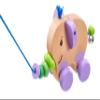 Selecta 52101 TITA Wooden Pull and Pull Toy 14 cm Elephant Design view 3