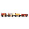 Mentari Toys Space Rocket Train  7-Piece Wooden Set with Magnetic Rocket Cars  Compatible with Major Track Brands  Builds Imagination & Fine Motor Skills  Age 18m+ view 1