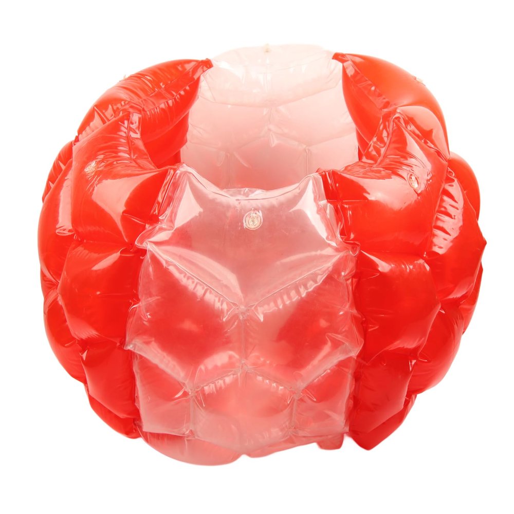 WOOXGEHM Inflatable Bumper Ball, Streamlined, No Protrusions, Good Buffering, Safe Inflatable Body Bubble Ball for Family Gathering, Game, Picnic, Barbecue, Birthday Party(Red)