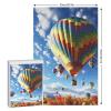 1000 PCS Jigsaw Puzzle for Adults Personalized Picture Puzzle Colorful Hot Air Balloon Customized Wooden Puzzle for Family, Birthday, Wedding, Game Nights Gifts view 2