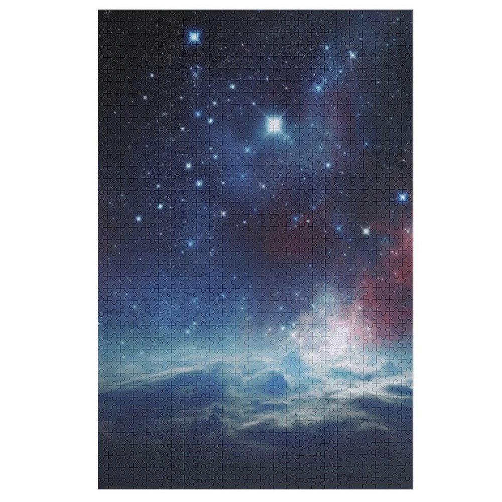 1000 PCS Jigsaw Puzzle for Adults Personalized Picture Puzzle Night Sky Outer Space Customized Wooden Puzzle for Family, Birthday, Wedding, Game Nights Gifts