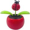 Red Solar Dancing Flower Car Dashboard Decorations - Funny Solar Powered Dancing Flower Pot Car Ornaments Flower Swinging Decoration for Car Decor,Solar Power Kits view 1