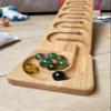 Wooden Marble Run Race Personalized Winding Track Wooden Maze Board Ball Run Wave Course Gift for Kids Marble Run Race Set Roller Set (River) view 4