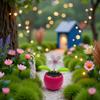 Pink Solar Dancing Flower Car Dashboard Decorations - Funny Solar Powered Dancing Flower Pot Car Ornaments Flower Swinging for Car Decor Solar Power Kits view 3