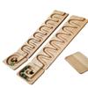 Marble Run Track Race Machine Personalized Wooden Maze Board Ball Run Course Gift for Kids Run Race Winding Track Roller (Set of 2) view 1