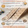 Marble Run Track Race Machine Personalized Wooden Maze Board Ball Run Course Gift for Kids Run Race Winding Track Roller (Set of 2) view 2