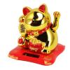 plplaaoo Lucky Cat Waving Arm, Solar Powered Cute Waving Cat,Solar Powered Waving Cat Wealth Welcoming Solar Cute Happy Lucky Cat Fortune Cat Statue Ornament for Home Car Decor(#4) view 1