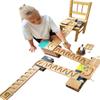 Wooden Marble Run Race Personalized Winding Track Maze Board Ball Run Marble Wave Course Gift for Kids Roller Set (Set of 4) view 1