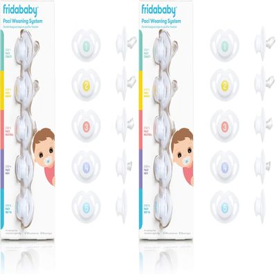 Frida Baby Silicone Paci Weaning System, BPA Free, Latex Free (Pack of 2)