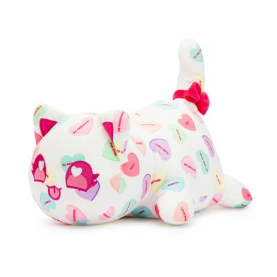 Aplushuman Candy Hearts Cat Plush - Candy Cat Collection - 100% Embroidered Plushie - Cat Stuffed Animal Collectible (Candy Hearts Cat Plush)