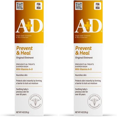 A+D Original Ointment, 4 Ounce (Pack of 2)