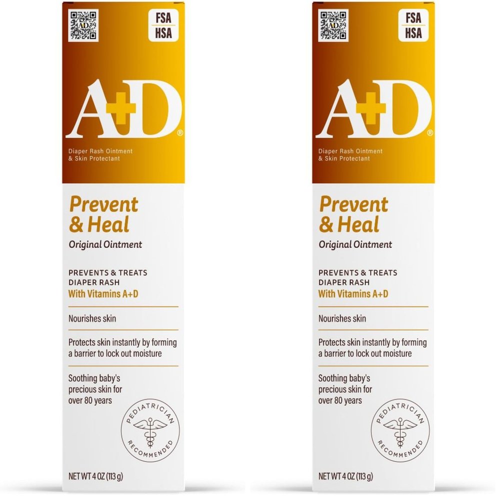 A+D Original Ointment, 4 Ounce (Pack of 2)
