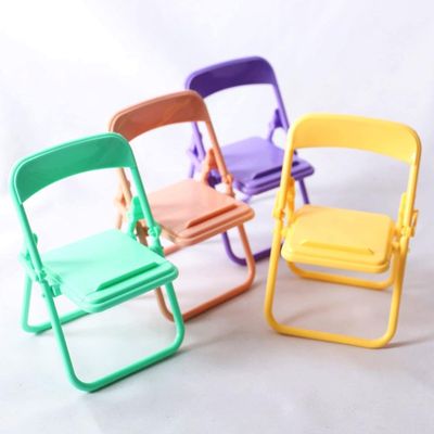 5Pcs Multicolour Mini Folding Back Small Chair, Model Dollhouse Doll House Miniature Plastic Furniture Accessories Scene Props for Micro Landscape Dollhouse Furniture Mini Chair Accessories