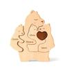 Wooden Mommy Bears Family Puzzle, Personalized Puzzles with 25 Names, Father's Day Personalized Gifts for Dad Mom Kids Teen Boys Girls Grandma, Toddler Men Birthday Mother's Day Decorations view 1