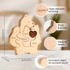Wooden Mommy Bears Family Puzzle, Personalized Puzzles with 25 Names, Father's Day Personalized Gifts for Dad Mom Kids Teen Boys Girls Grandma, Toddler Men Birthday Mother's Day Decorations view 4