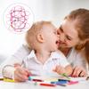 Ciieeo 4pcs Mandala Flower Basket Variety Mandala Wire Toy Flexible Sphere Toy Arm Ring Toy Educational Toy Variety Wire Sphere Toy Toy Adults Stress Toy Mandala Ring Toy view 3