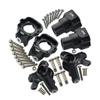 GPM Alum Combo Set D (Front C-Hubs + Front & Rear Knuckle Arms) Black for LMT view 1