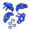 GPM Aluminum 7075 Front Steering Block+Rear Hub Larger Inner Bearings for ARRMA 1/18 Granite Grom Mega 380 ARA2102 (Blue) view 1