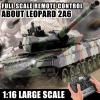 BESTYMXY Remote Control Tank, Henglong German Leopard 2A6 Main Battle Tank, 1/16 2.4ghz RC Tanks That Shoots, RC Tanks Vehicles Model with Sound & Light for Ages 14+ view 3