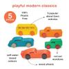 Mentari Toys - Colourful Car Assortment - 5pc Chunky Wooden Toy Car Set with Cut-Out Windows - Earth-Friendly and Imagination Fueled Play - Develop Motor Skills and Creativity - Age 18m+ view 3
