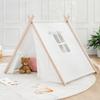 Comfy Cubs Kids Play Tent - Breathable Cotton Teepee for Imaginative Activity - Indoor Canvas Play Tent - Easy Setup, Safe Design, and Spacious Layout for Children - Blush view 1