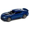 2018 Chevy ZL1 Hyper Blue Metallic Modern Muscle Limited Edition to 13000 Pieces Worldwide 1/64 Diecast Model Car by Auto World 64302-AWSP059A view 2