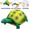 4 Pack 5 Inch Rubber Turtle Toys, Tortoise Sets for Children, Great Safety Material TPR Super Stretchy, Can Hide in Shell, Sea Ocean Animal Bathtub Bath Pool Toy Party Favors Boys Kids Collection view 2