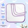 54 Packs Flannel Cloth Baby Wipes Reusable Baby Wipes with Green Upgraded Wipes Dispenser, Reusable & Durable Cloth Wipes, Body Face Hand Washcloth Essential for Baby Wipes view 4