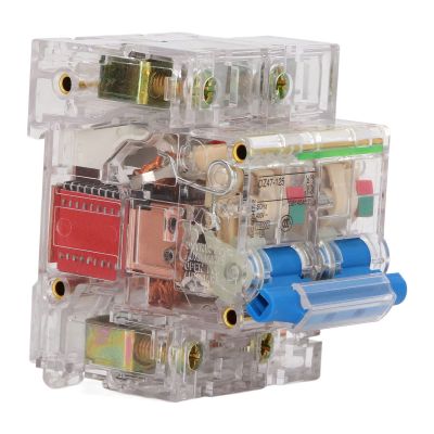 POWTAXBJGD Circuit Breaker, Easy Observation Efficient DIN Rail Circuit Breaker 400V 2P for Home Circuits