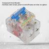 POWTAXBJGD Circuit Breaker, Easy Observation Efficient DIN Rail Circuit Breaker 400V 2P for Home Circuits view 2